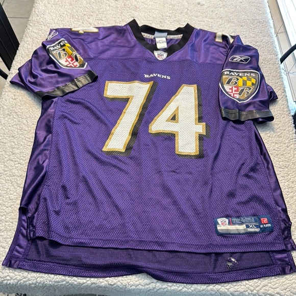 Vintage Reebok NFL On Field Michael OHER #74 Ravens Football Jersey. - Picture 1 of 8